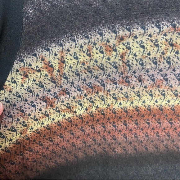 Parsley & Sage Tunic Top Size Small Cowl Neck Striped Rayon Stretch Long Sleeve - Picture 4 of 6